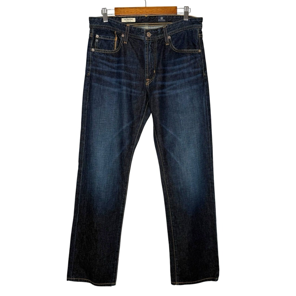 AG The Protege Straight‎ Leg Jeans 32x34 (actual 31.5") Dark Adriano Goldschmied